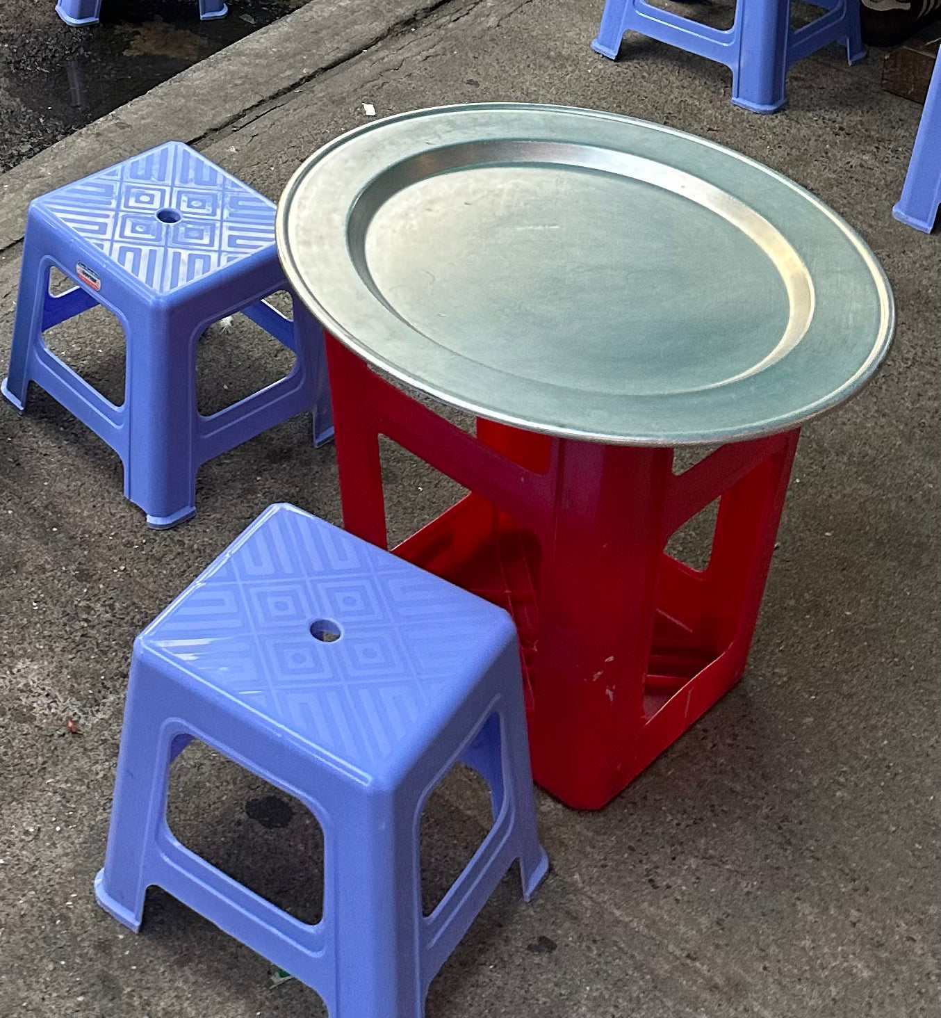 Saigon Stool Mortar and Pestle