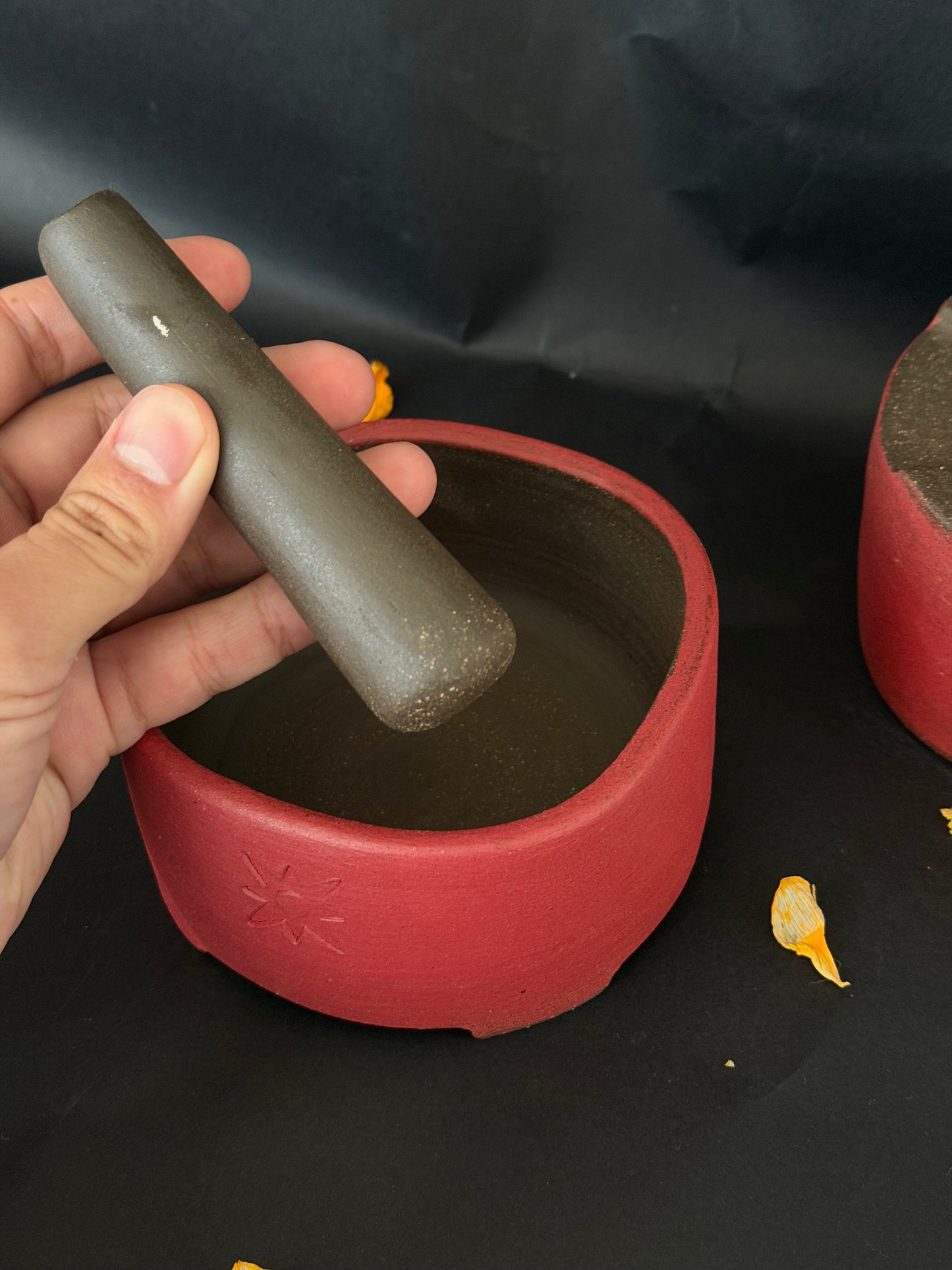 Saigon Stool Mortar and Pestle