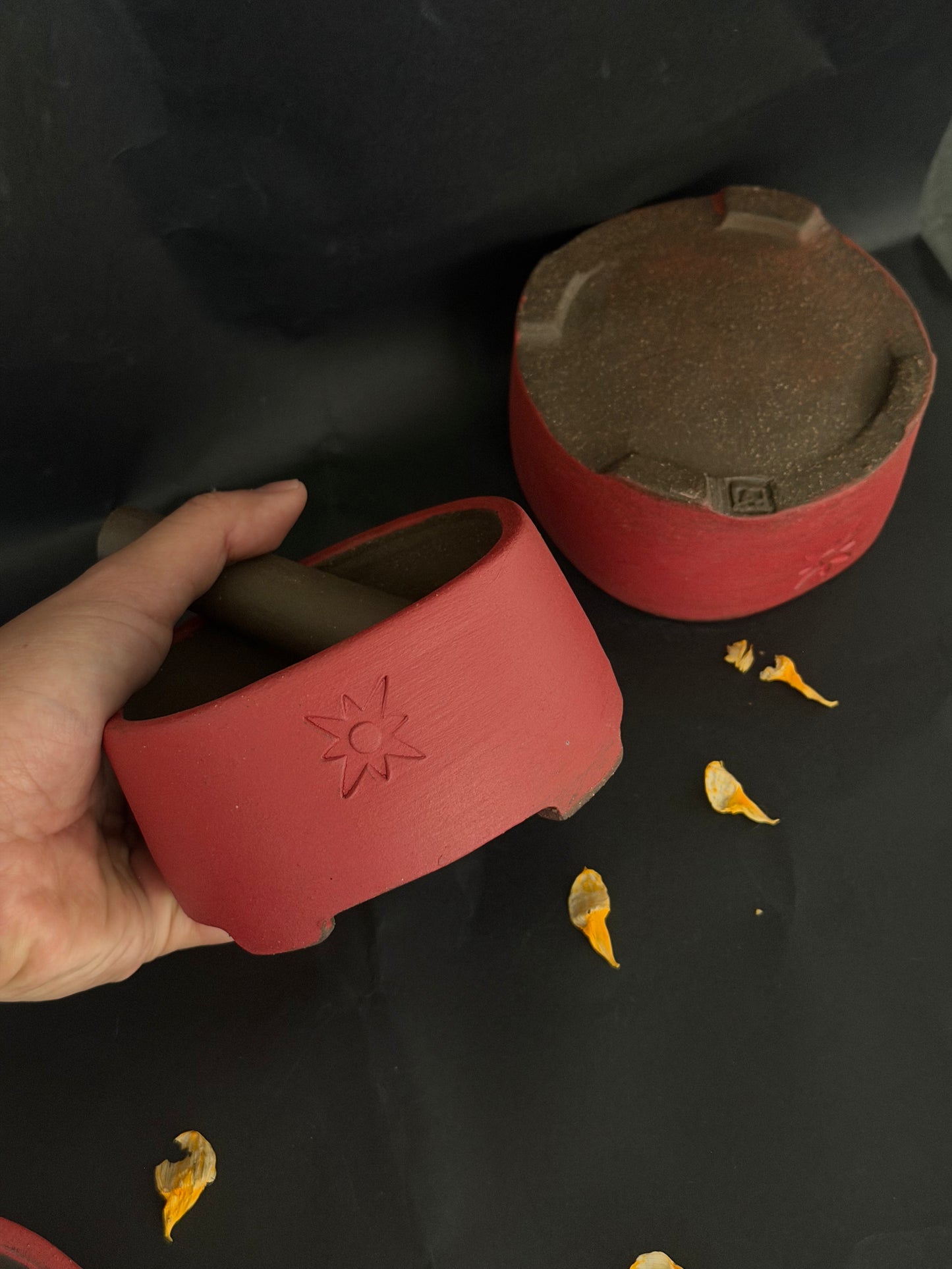 Saigon Stool Mortar and Pestle